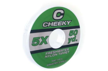 Image of Cheeky Fishing Freshwater Tippet, 5X, Clear, C-TIP-5XN-50Y