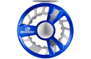 Image of Cheeky Fishing Limitless 525 Fly Reel, Blue/Silver, 12-16 wt, 5.25 in diameter, C-LIM-525-RBS