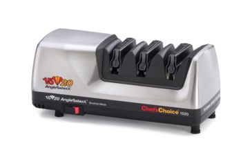 Image of Chef's Choice Angleselect Diamond Hone 1520 Knife Sharpener, Brushed Metal, 12 x 6.25 x 6 0115207