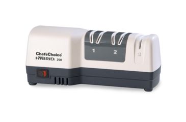 Image of Chef's Choice Diamond Hone 3-Stage 250 Hybrid Knife Sharpener, White, 110.125 x 50.125 x 6.25 0250100