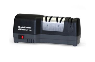 Image of USED Chef's Choice Diamond Hone 3-Stage 250 Hybrid Knife Sharpener, 110.125 x 50.125 x 6.25, Black, 0250101, EDEMO1