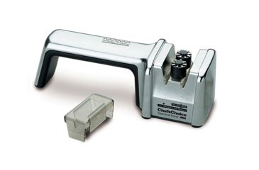 Image of Chef's Choice Diamond Hone 460 Manual Knife Sharpener For All Edges, Clam Pack, Chrome, 11 x 4.5 x 2.5 4609700