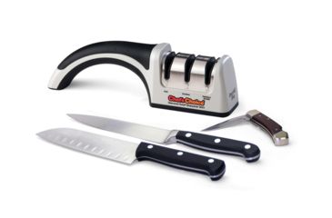 Image of Chef's Choice Pronto Pro Angleselect Diamond Hone 4643 3-Stage 15/20 Degrees Manual Sharpener, 10.375 x 2.25 x 7.25 4643009