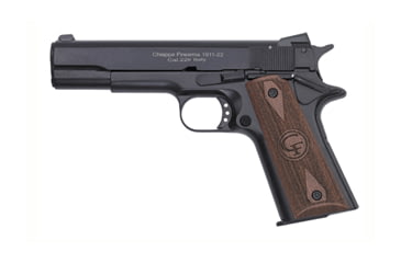 Image of Chiappa Firearms 1911-22-Tactical Pistol, .22 Long Rifle, 5in barrel, aluminum alloy frame, checkered wood grip, blowback operated semi-auto, snag free Novak, 10 round magazine, CA-1911-22 TC-.22LR-5-1-FRRMPG