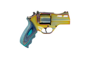 Image of Chiappa Firearms Rhino Nebula 30DS 3in Revolver, .357 Magnum/.38 Special, 3 inch Barrel, Fiber-Optic, Multi-Color, Wood, 6 Round Cylinder, 340354