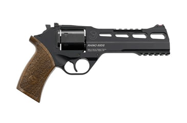 Image of Chiappa Firearms Rhino-60DS Revolver, .40 S&amp;W, 6in barrel, aluminum alloy frame, engraved wood grip, revolving chamber, 3-dot fiber optic, adj. rear, 6 round cylinder, CA-RO 60DS-40SW-6-1-FRRMPG