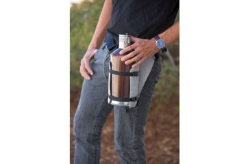 Image of Chicobag Deluxe Bottle Sling, Grey, Polyester, 1 Year Mfg Warranty, CHC-14834
