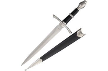 Image of China Made Claymore Dagger Fixed Blade Knife, 7.5in, Dagger Blade, Black, Composition Handle CN211351