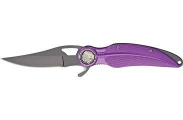 Image of China Made Eagle Feather Linerlock Knife, Purple CN300233PU