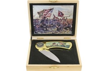 Image of China Made Knife and Wooden Box Display Gift Set CN6027