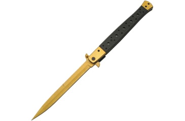 Image of China Made Long Stiletto Linerlock Gold