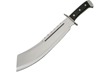 Image of China Made Machete Black Wood Knife, 13 satin finish stainless blade, Black pakkawood handle, 926948-BK