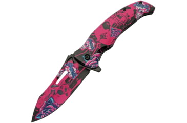 Image of China Made Skull Linerlock A/O Pink
