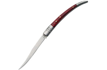 Image of China Made Spanish Fruit Knife Pakkawood Folding Knife, 2.5in Satin SS Blade, Brown Smooth Pakkawood, Brown, 210662-3