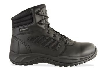 Image of Chinook Footwear Cover 8 inch Side Zip Waterproof Leather And Mesh Uniform Boot - Mens, Black, 7, 5025-001-7