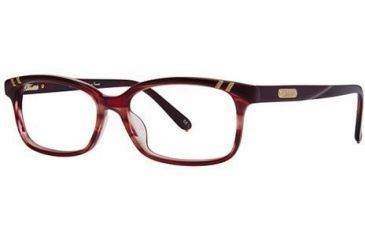 Image of Chloe CL1204 Single Vision Prescription Eyeglasses - Frame Burgundy/Red Horn, Size 53/14mm CL120404