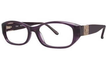 Image of Chloe CL1216 Progressive Prescription Eyeglasses - Frame Plum, Size 52/14mm CL121603