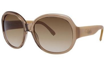 Image of Chloe CL2214 Sunglasses - Frame Camel, Lens Color Gradient Brown, Size 60/17mm CL221404