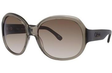 Image of Chloe CL2214 Sunglasses - Frame Khaki, Lens Color Gradient Khaki, Size 60/17mm CL221403