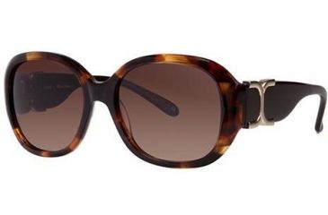 Image of Chloe CL2240 Sunglasses - Frame Dark Tortoise, Lens Color Gradient Brown CL224004