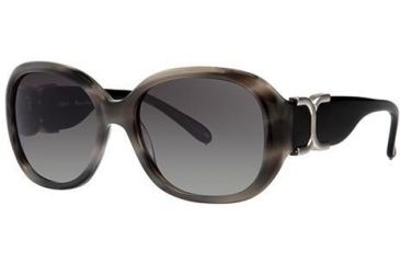 Image of Chloe CL2240 Sunglasses - Frame Grey Horn, Lens Color Gradient Grey CL224002