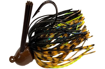 Image of Chompers Flipping Brush Jigs 3/8 oz - 2 Pack, Missouri Craw, FFSBJ38-206