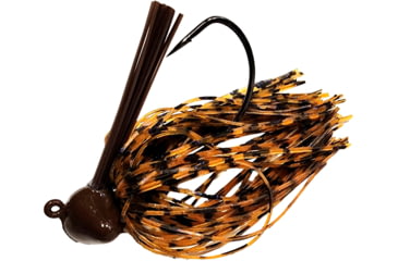 Image of Chompers Skirted Football Jig 3/4 oz - 2 Pack, Green Pumpkin, SFB34-202