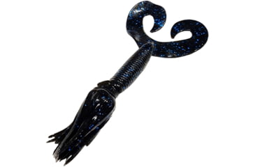 Image of Chompers Skirted Grub Double Tail Grub, 1, 5in, Black/Blue Flake, HG5D10-4