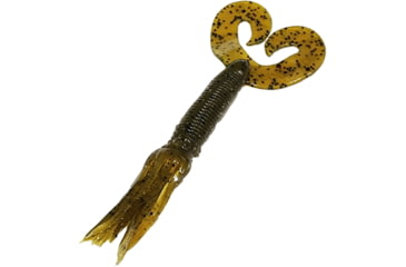Image of Chompers Skirted Grub Double Tail Grub, 1, 5in, Green Pumpkin, HG5D10-2