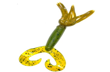 Image of Chompers Skirted Grub Double Tail Grub, 1, 5in, Watermelon Seed/Green Pumpkin, HG5D10-104