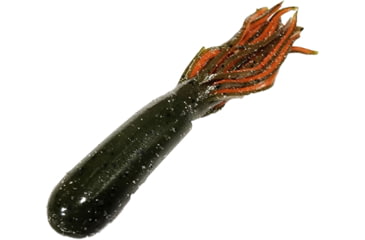 Image of Chompers Ultra Pro Tube, 1, 4in, Green Pumpkin/Orange Tail, PTB4N8-108