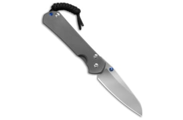 Image of Chris Reeve Chris Reeve Small Sebenza 31 Plain Insingo LH Titanium 3.00" Stonewash, Gray, CPM MagnaCut, adult, BHQ-145991