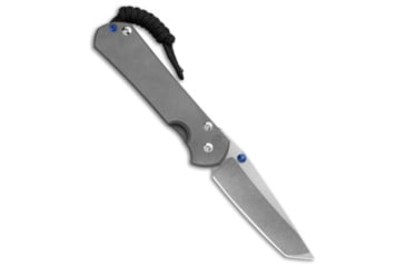 Image of Chris Reeve Chris Reeve Small Sebenza 31 Plain Tanto LH Titanium 3.00 Stonewash, Gray, CPM MagnaCut, adult, BHQ-145995