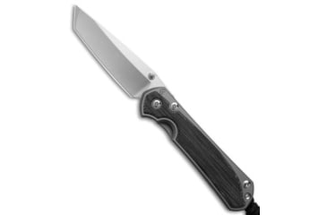 Image of Chris Reeve Knives Small Sebenza 31 Folding Knife, 3.00in, CPM MagnaCut, Tanto Blade, Titanium, Micarta, Black/Gray Handle, Canvas Inlay, Black/Gray/Gray, 7.00 inch, BHQ-146036