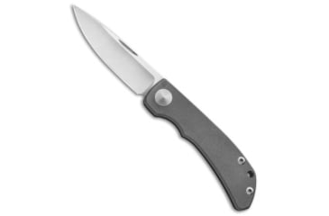 Image of Chris Reeve Knives Impinda Folding Knife, 3.125in, CPM S35VN, Drop Point Blade, Titanium, Gray Handle, Gray/Gray, 7.15 inch, BHQ-85511