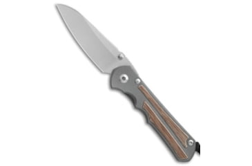 Image of Chris Reeve Knives Large Inkosi Insingo Folding Knife, 3.50in, CPM S35VN, Drop Point Blade, Micarta, Titanium, Brown/Gray Handle, Brown/Gray/Gray, 8.25 inch, BHQ-70987