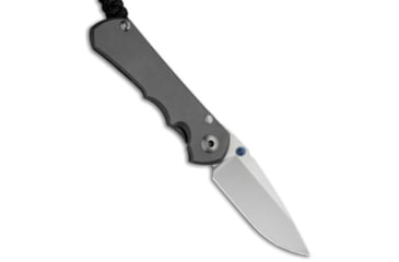 Image of Chris Reeve Knives Left-Hand Small Inkosi Folding Knife, 2.75in, CPM MagnaCut, Drop Point Blade, Titanium, Gray Handle, Gray/Gray, 6.50 inch, BHQ-36926