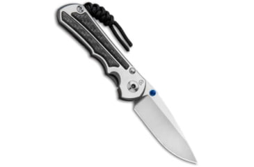 Image of Chris Reeve Knives Left-Hand Small Inkosi Folding Knife, 2.75in, CPM S35VN, Clip Point Blade, Carbon Fiber, Black Handle, Black/Gray, 6.50 inch, BHQ-92614