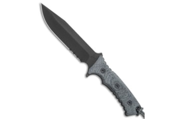 Image of Chris Reeve Knives Pacific Fixed Blade Knife, 6.375in, CPM MagnaCut, Clip Point Blade, Micarta, Gray Handle, Gray/Black, 11.875 inch, BHQ-67723