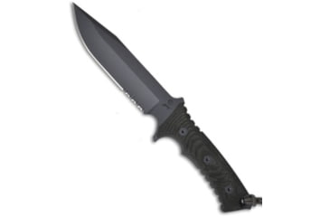 Image of Chris Reeve Knives Pacific Fixed Blade Knife, 6.375in, CPM S35VN, Clip Point Blade, Micarta, Black Handle, Black/Black, 11.875 inch, BHQ-7014
