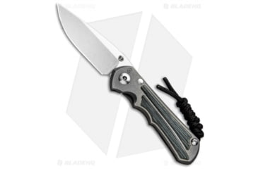 Image of Chris Reeve Knives Small Inkosi Folding Knife, 2.75in, CPM MagnaCut, Drop Point Blade, Micarta, Black/Gray Handle, Black/Gray/Gray, 6.50 inch, BHQ-49894