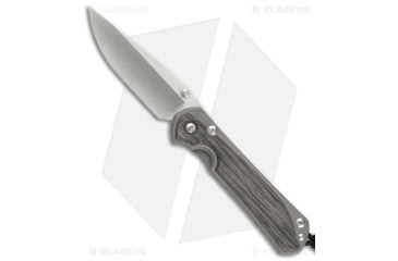 Image of Chris Reeve Knives Small Sebenza 31 Folding Knife, 2.94in, CPM S35VN, Drop Point Blade, Micarta, Black Handle, Double Lug, Black/Gray, 6.875 inch, BHQ-98979