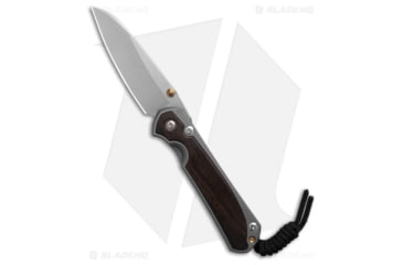 Image of Chris Reeve Knives Small Sebenza 31 Folding Knife, 3.00in, CPM MagnaCut, Sheepsfoot Blade, Titanium, Wood, Brown/Gray Handle, Macassar Ebony, Brown/Gray/Gray, 6.95 inch, BHQ-146024