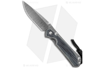 Image of Chris Reeve Knives Small Sebenza 31 Folding Knife, 3.00in, Damascus, Drop Point Blade, Micarta, Titanium, Black/Gray Handle, Standard, Black/Gray/Black, 6.875 inch, BHQ-98980