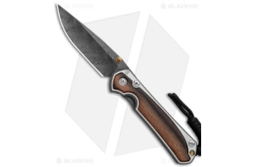 Image of Chris Reeve Knives Small Sebenza 31 Macassar Folding Knife, 3.25in, Damascus, Drop Point Blade, Macassar Ebony, Brown Handle, Brown/Black, 7.00 inch, BHQ-117825