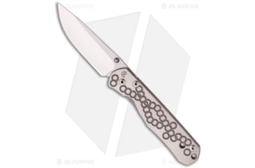 Image of Chris Reeve Knives Umfaan Folding Knife, 2.25in, Stainless Steel, Clip Point Blade, Titanium, Gray Handle, Gray/Gray, 5.50 inch, BHQ-12119