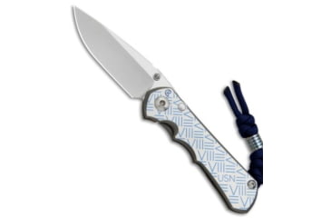 Image of Chris Reeve Knives USN VIII Small Inkosi Folding Knife, 2.75in, CPM S35VN, Drop Point Blade, Titanium, Gray Handle, Gray/Gray, 6.50 inch, BHQ-49710
