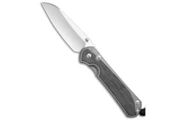 Image of Chris Reeve Knives Chris Reeve Large Sebenza 31 Frame Lock Knife Glass Blast Ti + Micarta 3.6" SW, Black/Gray, CPM MagnaCut, adult, BHQ-146096