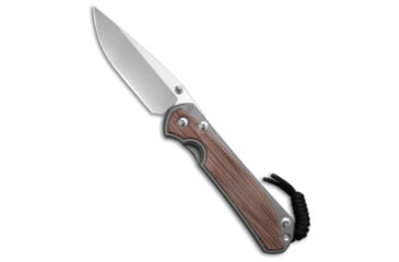 Image of Chris Reeve Knives Large Sebenza 31 Folding Knife, 3.63in, CPM MagnaCut, Drop Point Blade, Titanium, Micarta, Brown/Gray Handle, Glass Blast Ti, Brown/Gray/Gray, 8.34 inch, BHQ-140841
