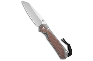 Image of Chris Reeve Knives Chris Reeve Large Sebenza 31 Frame Lock Knife Glass Blast Ti + Micarta 3.6" SW, Brown/Gray, CPM MagnaCut, adult, BHQ-146104